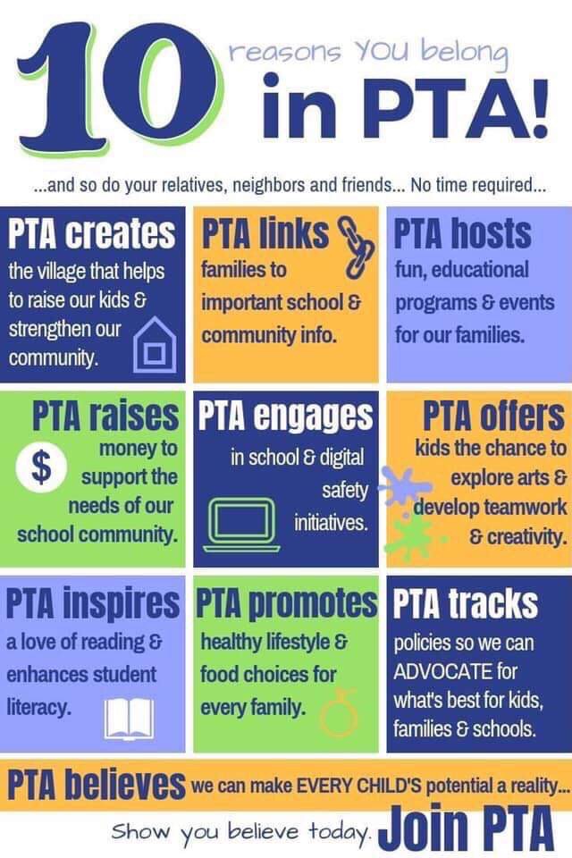 PTA Membership | Colleen Bevis Elementary PTA